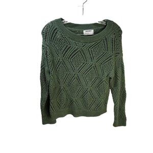 OLD NAVY Lightweight Pointelle Boat-Neck Sweater XS‎